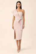 Regan | One-Shoulder Belted Midi