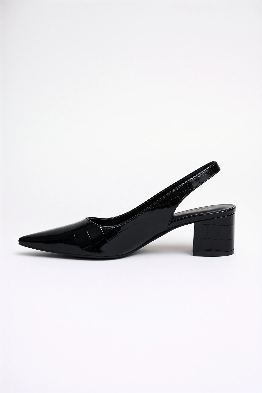 Reya | Croc Slingback Pump
