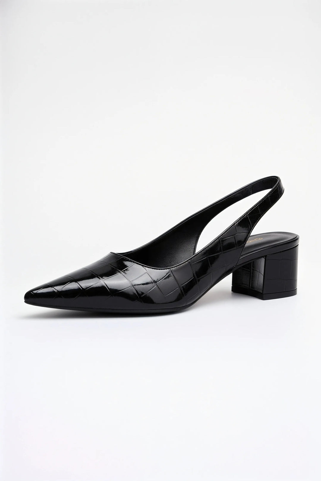 Reya | Croc Slingback Pump