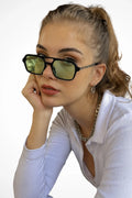 Rosa | Square Double Bridge Sunglasses