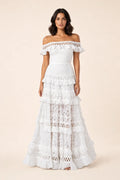 Sage | Tiered Lace Gown