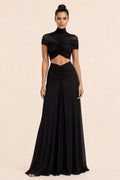 Skye | Ruched Cut-Out Maxi