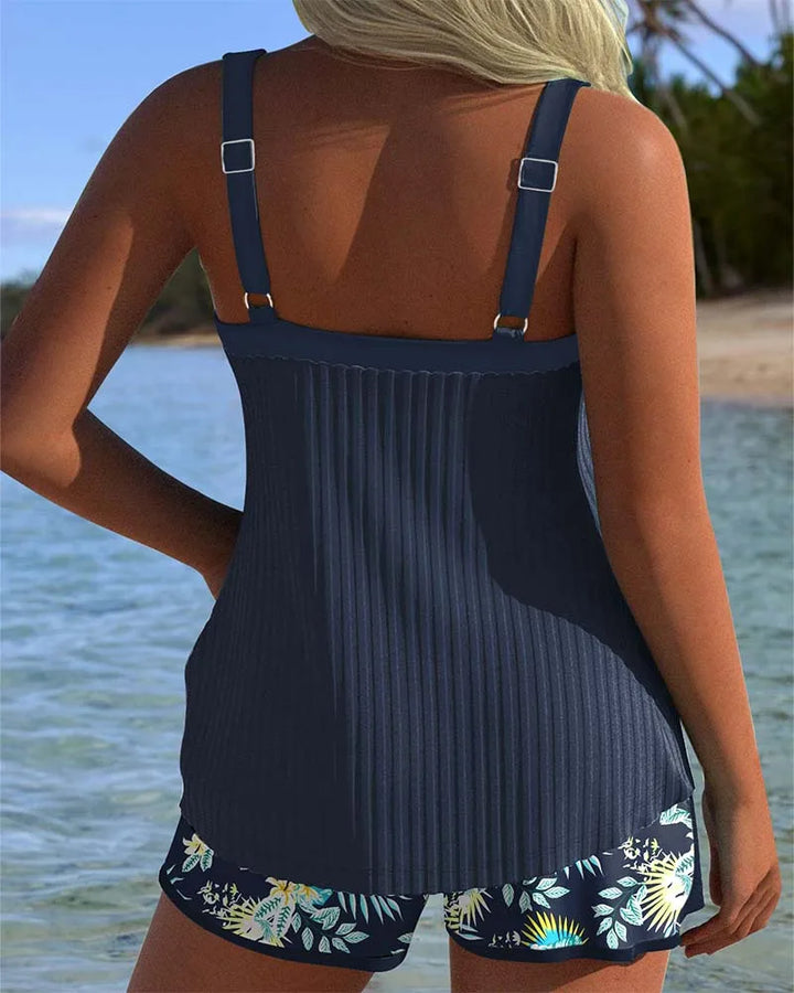 Tess | Ribbed Tankini Set