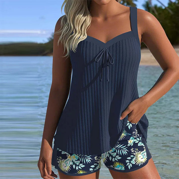Tess | Ribbed Tankini Set