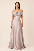 Uma | Off-Shoulder Satin Gown
