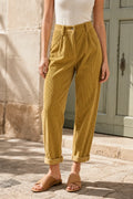 Vada | Pleated Corduroy Pant