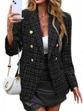 Valentina | Double Breasted Tweed Blazer