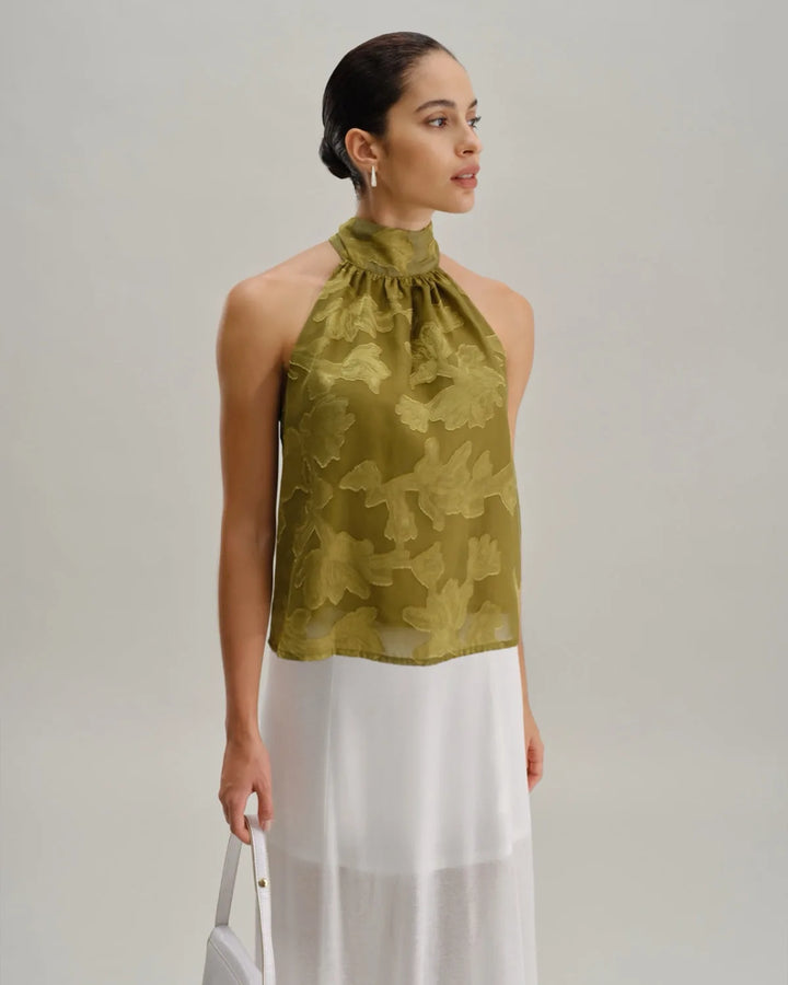 Vanya | Bow-Back Halter Top