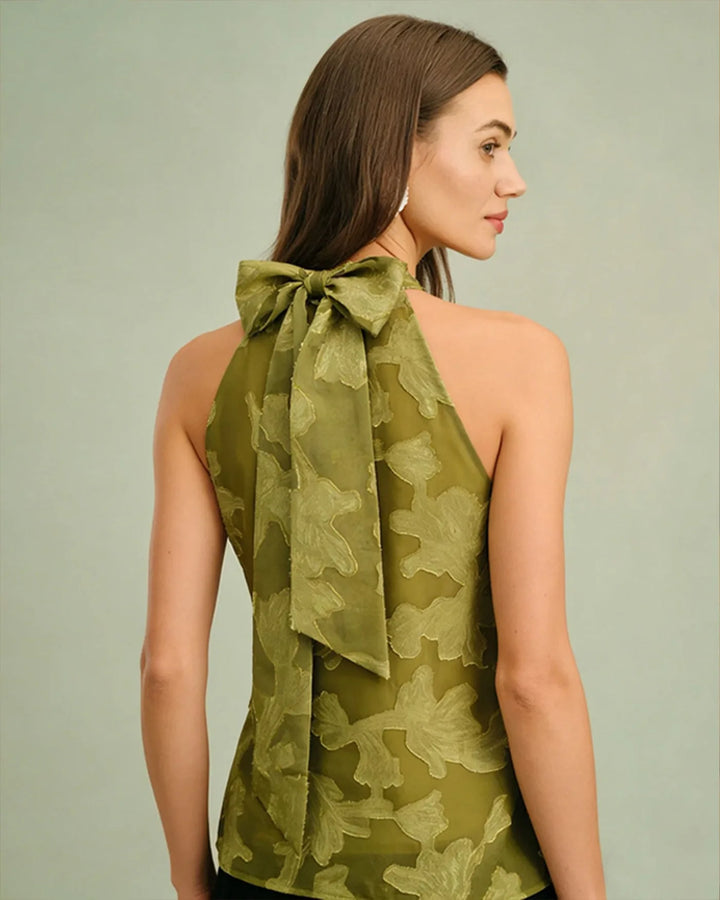 Vanya | Bow-Back Halter Top