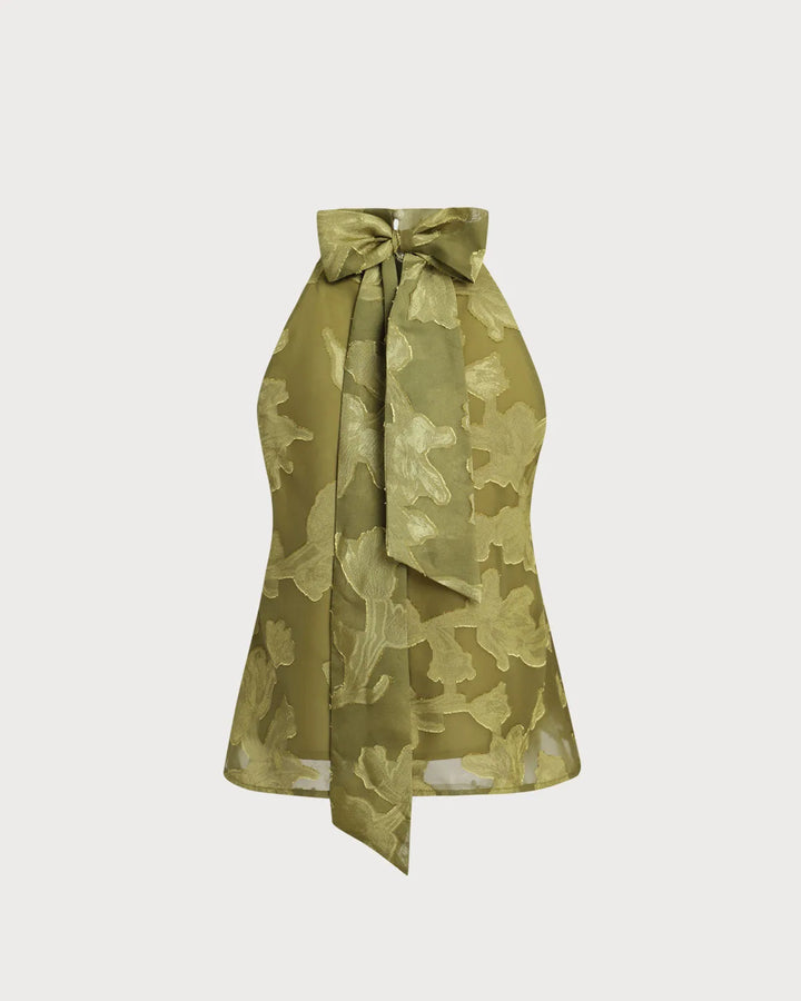 Vanya | Bow-Back Halter Top