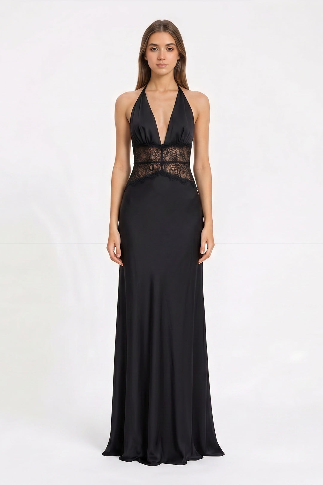Vera | Lace Insert Gown