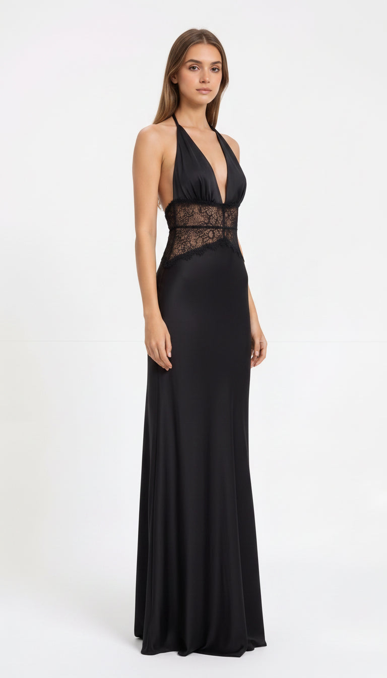 Vera | Lace Insert Gown