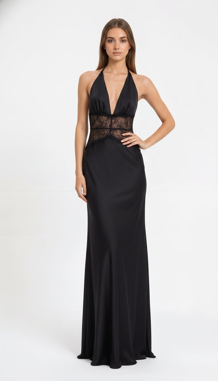 Vera | Lace Insert Gown