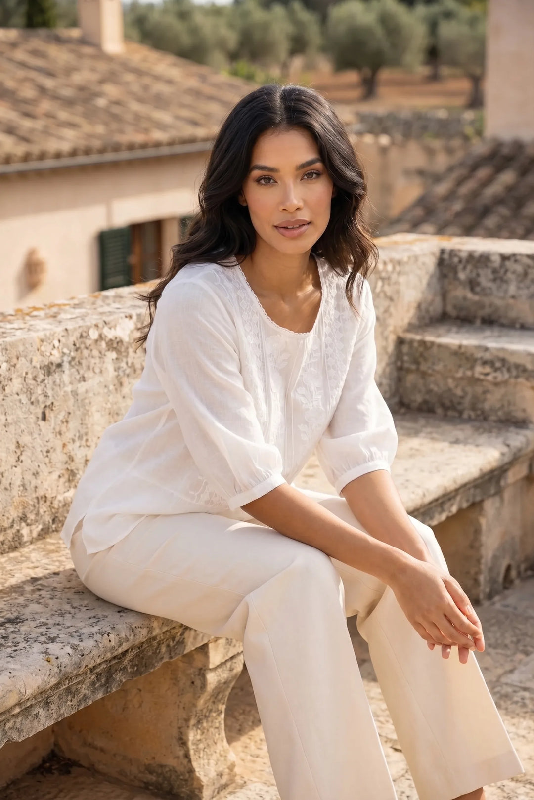 Waverly | Embroidered Peasant Blouse