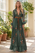 Xara | Embroidered Boho Maxi
