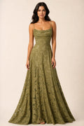 Yuna | Lace Open Back Gown