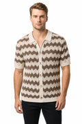 Zev | Chevron Crochet Polo