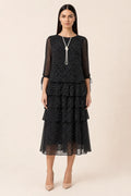 Ziva | Tiered Polka Dot Midi